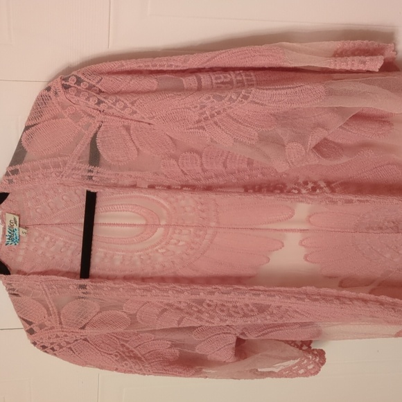 Dusty rose cover up or robe - Picture 3 of 6